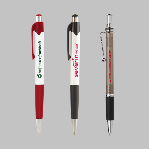 Kugelschreiber aus Kunststoff ohne Touchpen mit Siebdruck