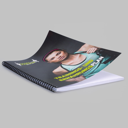 Spiralbücher mit Cellophanierung von druck.at