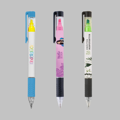 Kugelschreiber mit Textmarker