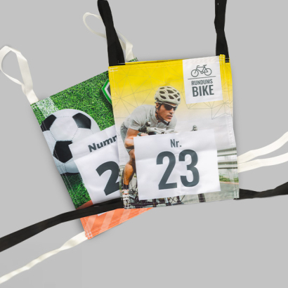 Individuell bedruckte Starnummern