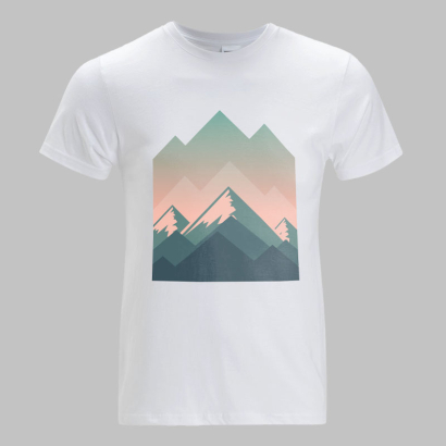 Individuell bedrucktes Premium T-Shirt weiss