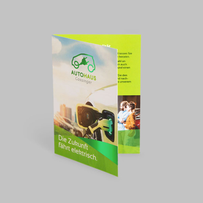 Einfachfalzfolder veredelt