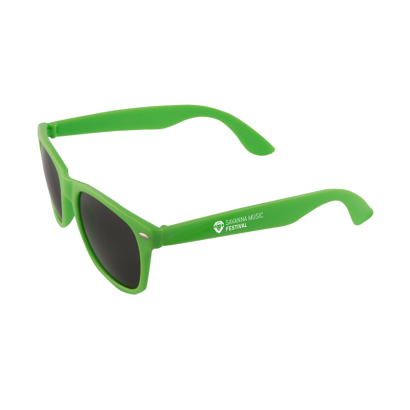 Grüne bedruckte Sonnenbrille