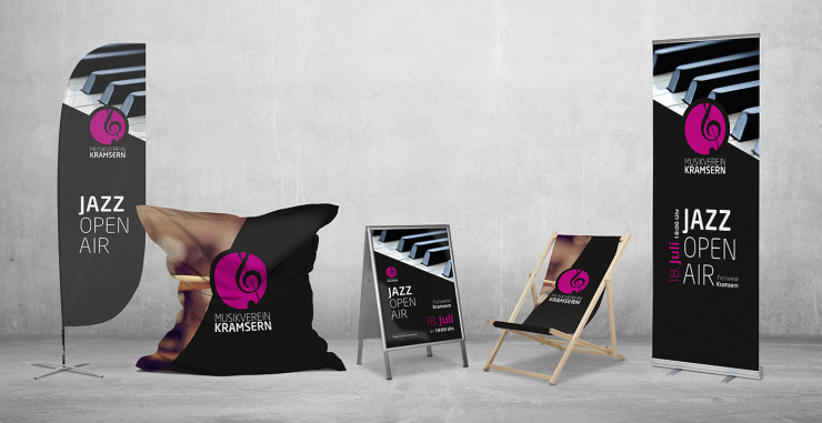 Verschiedene bedruckte Werbemittel für Ihren Auftritt