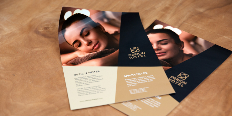 bedruckte cellophanierte Flyer