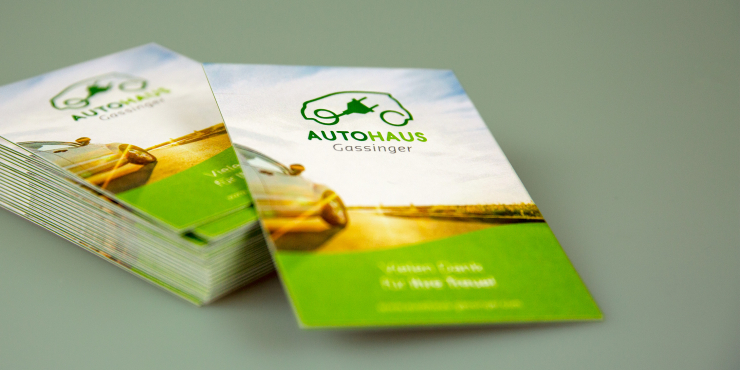 bedruckte Letterpress-Flyer