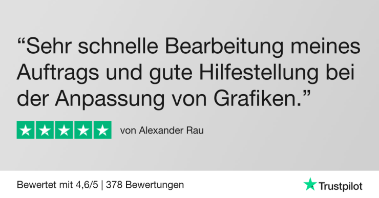 Kundenbewertung auf Trustpilot