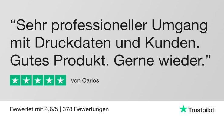 Kundenbewertung auf Trustpilot