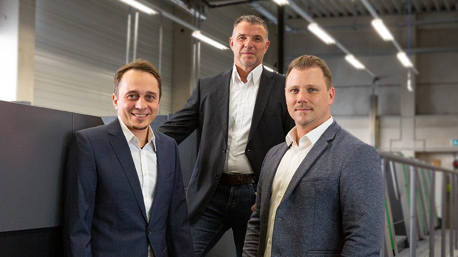 Die neue Geschäftsführerstruktur: Gerhard Patek, Andreas Mößner & Markus Graf