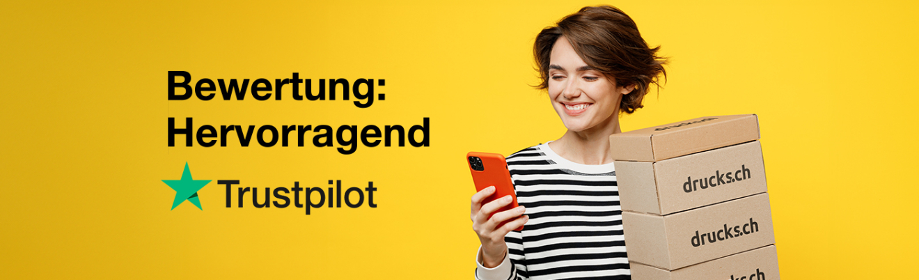 Kundenzufriedenheit - Frau mit Paketen