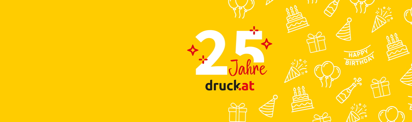 25 Jahre druck.at Schriftzug