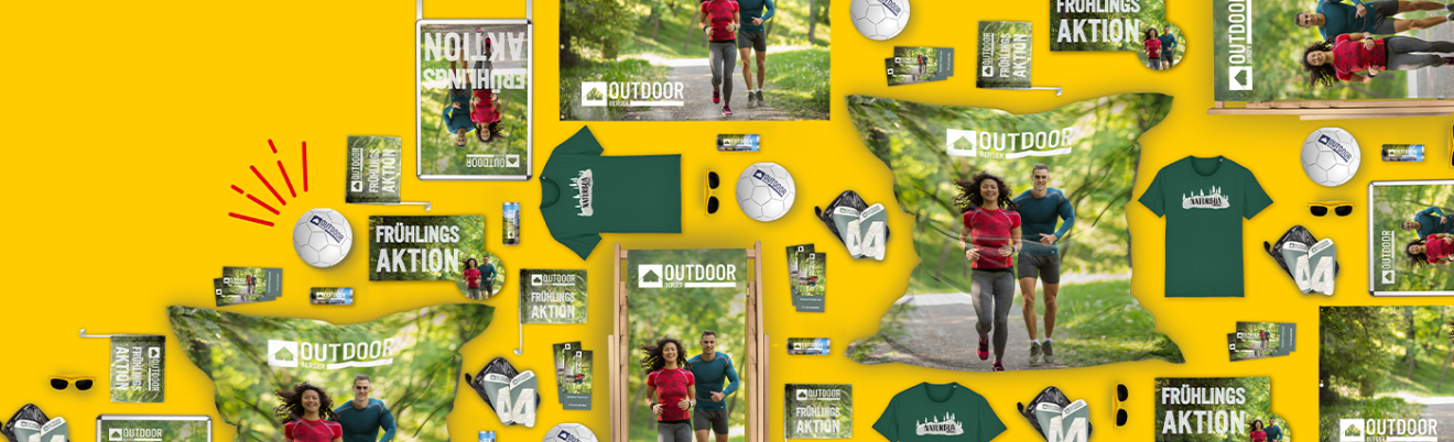 Outdoor-Aktion - Verschiedene Druckprodukte bestellen und sparen!