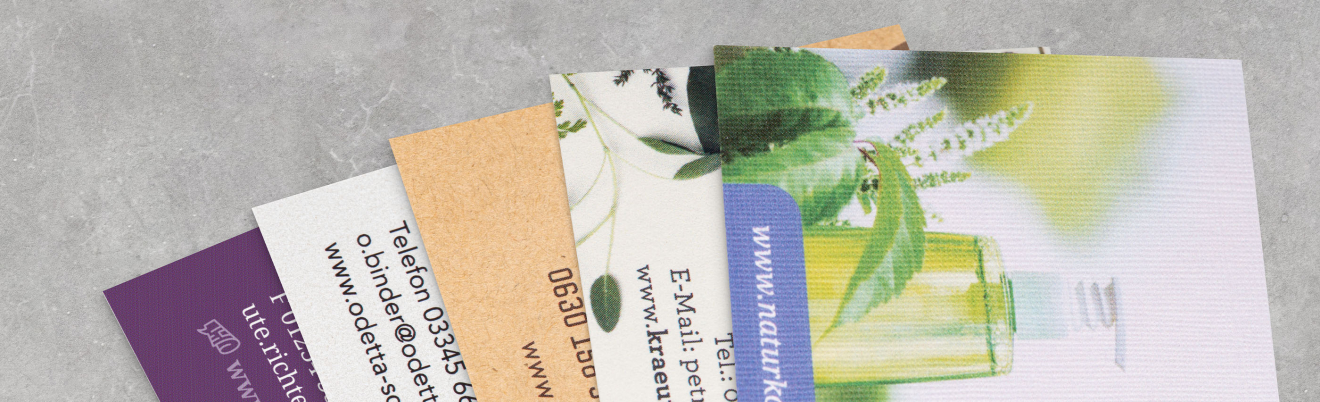 Diverse Spezialpapiersorten