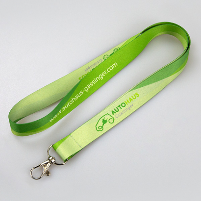 Lanyard ein Haken auf grauem Hintergrund