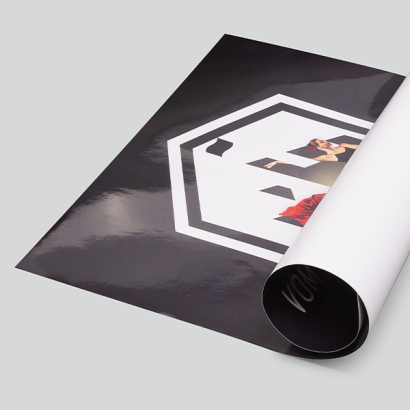 Cellophanierte Plakate