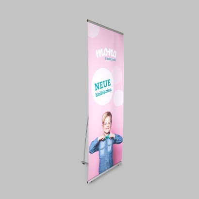 L Banner auf grauem Hintergrund