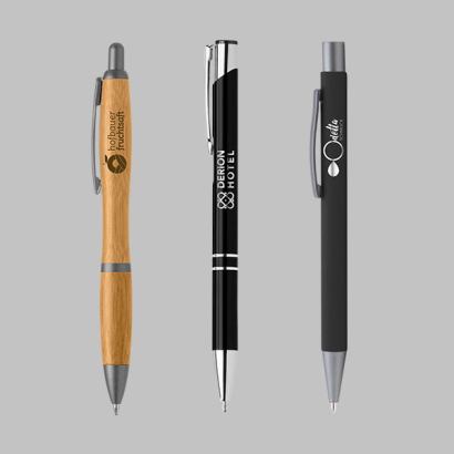 Druckkugelschreiber ohne Touchpen mit Lasergravur