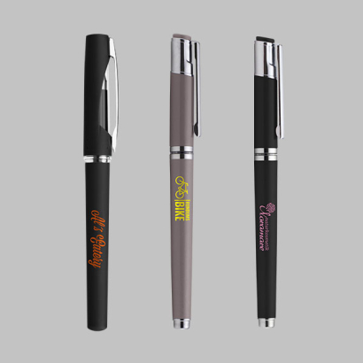 Gelschreiber ohne Touchpen auf grauem Hintergrund