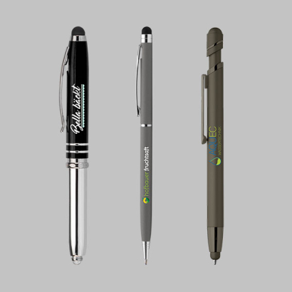 Kugelschreiber aus Metall mit Touchpen und 4c Inkjet