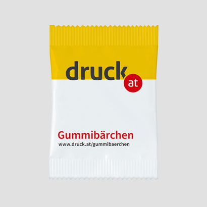 Gummibärchen Standard auf grauem Hintergrund