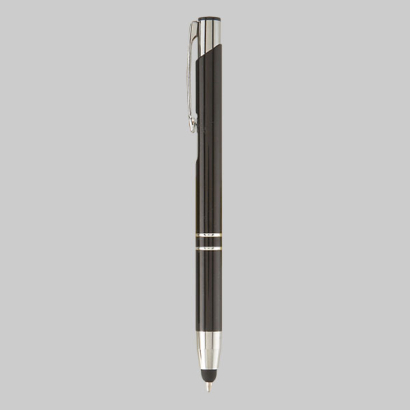 Bogart Stylus Front Kugelschreiber auf grauem Hintergrund