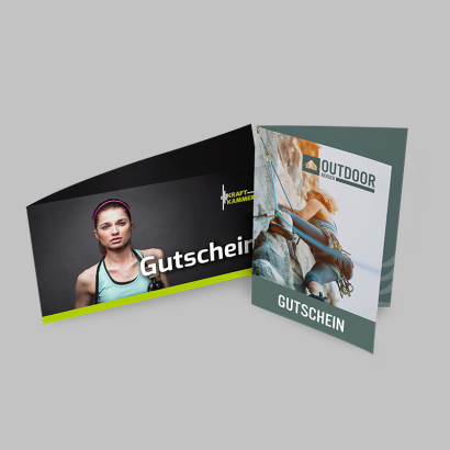 Klappgutschein