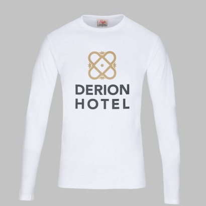 Individuell bedrucktes Printer Essentials Heavy Shirt Men Langarm weiß