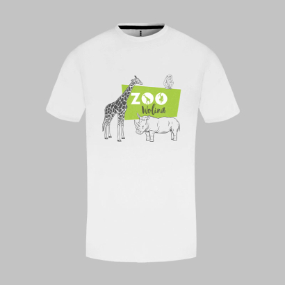 Individuell bedrucktes T-Shirts weiss