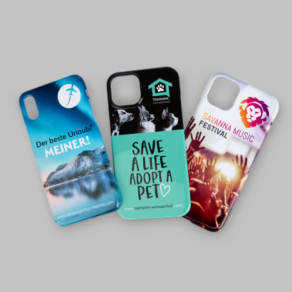 Diverse iPhone Handyhüllen mit individuellen Designs