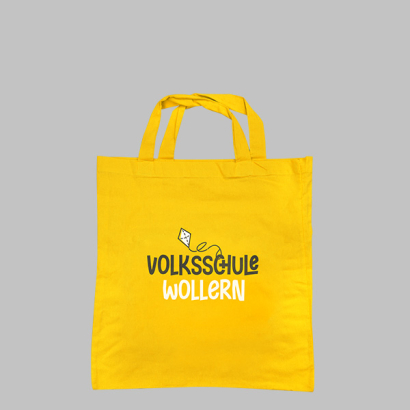 Stoffbeutel mit kurzem Henkel