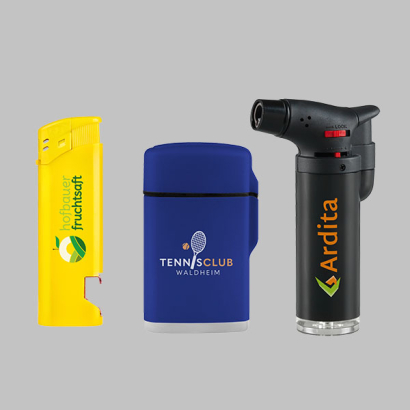 Diverse Elektro-Feuerzeuge mit individuellem Design