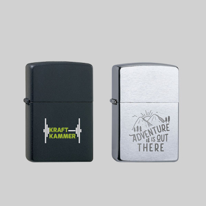 Benzin-Feuerzeuge von ZIPPO mit individuellem Design