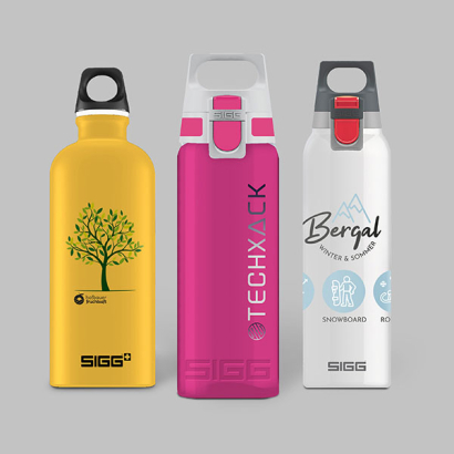 Individuell bedruckte SIGG Trinkflaschen Übersicht