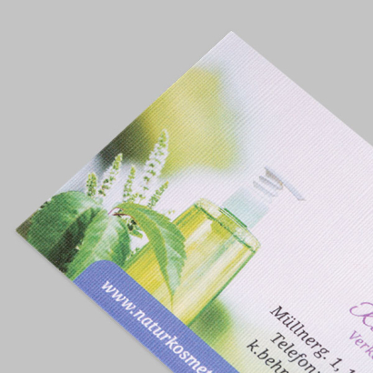 Visitenkarten aus Premium Leinen
