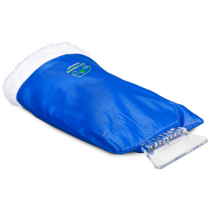 Individuell bedruckter blauer Kunststoff Eiskratzerhandschuh