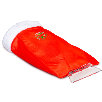 Individuell bedruckter roter Kunststoff Eiskratzerhandschuh