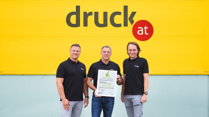 v.l.n.r.: Markus Graf, Andreas Mößner, Gerhard Patek | Geschäftsführer von druck.at