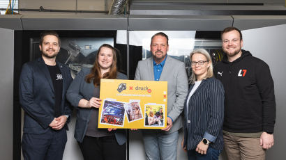 v.l.n.r.: Manuel Haselberger | Head of Project Management bei Skilled Events und New Media GmbH; Irina Kuntze | Managerin bei A1 eSports; Stefan Just | Head of CRM druck.at; Eva Perthen | Head of Marketing druck.at; Sebastian Kunc | Deputy Head of Operations, Teamlead BI &amp; CRM bei LAOLA1;