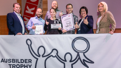 druck.at Mitarbeiter:innen mit der Auszeichnung