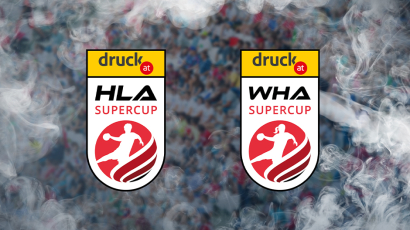 HLA- und WHA Logo mit dem druck.at Logo vor grauem Hintergrund.