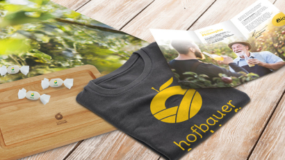 Verschiedene nachhaltige Druckprodukte