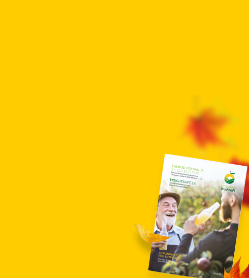 Broschüren und Magazine auf herbstlichem Hintergrund