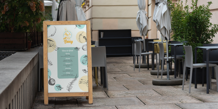 bedruckte cellophanierte Plakate