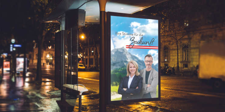 bedruckte Citylight Plakate