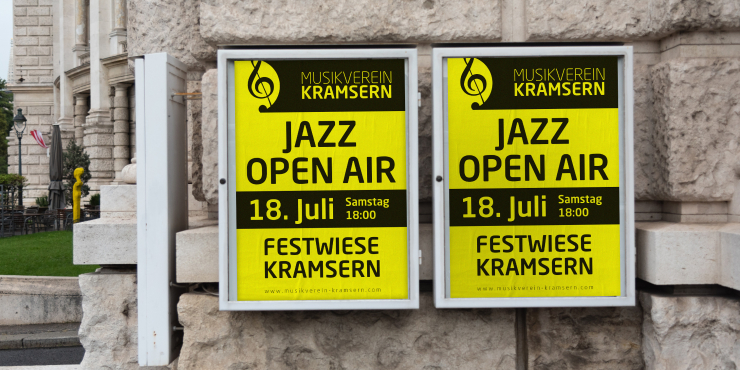 bedruckte SW-Plakate