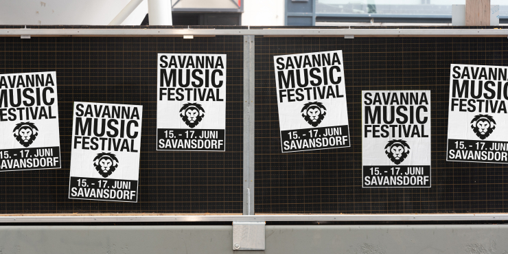 bedruckte SW-Plakate