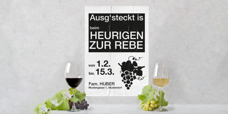 bedruckte SW-Plakate