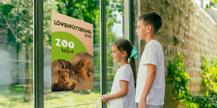 bedruckte selbstklebende Plakate