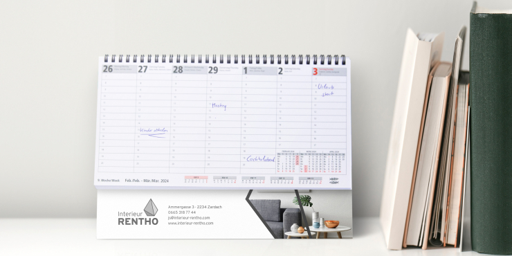 Tischkalender mit Standfuß3