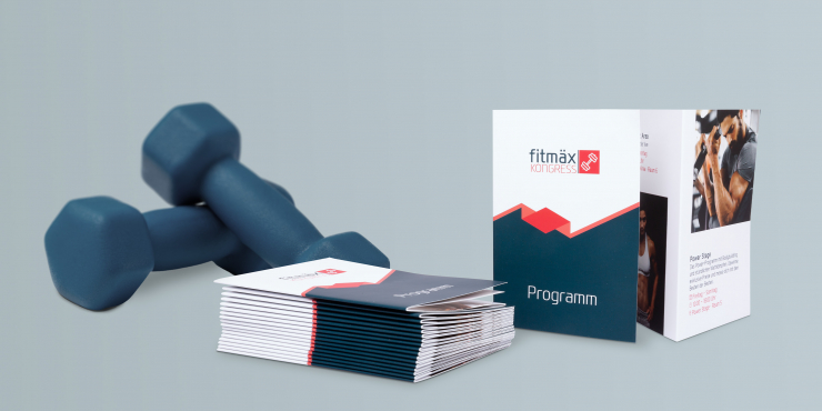 bedruckter Doppelparallelfalzfolder